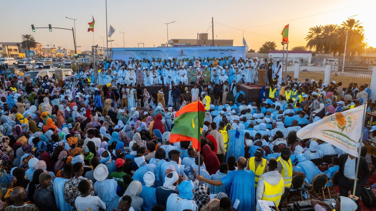 حزب “جمع” ينظم مهرجانًا جماهيريًا حاشدًا في نواكشوط